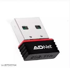 Adnet Wifi Dongle Adapter 1200M 2.4Ghz 802.11B/G/N Wireless Wi-Fi Network USB LAN Card.