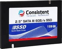 Consistent (CTSSD128S6) 128 GB Laptop, Desktop, All in One PC's Internal Solid State Drive (SSD) (S6)  (Interface: SATA, Form Factor: 2.5 Inch)with 5 Year Warranty