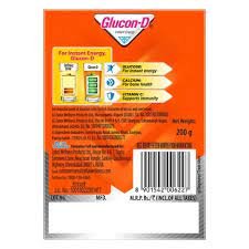 Glucon-D Instant Energy Drink Tangy Orange Flavour Powder, 100 gm Refill Pack