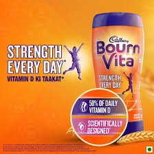 Cadbury Bournvita Health & Nutrition Drink Powder, 200 gm Jar