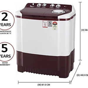 LG P8035SRAZ 8 kg Semi Automatic Top Load Washing Machine,