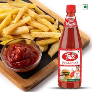 TOPS Snack Sauce - 950 gm Glass Bottle |Made with the goodness of juicy hand-picked tomatoes| Cholesterol Free| Trans Fat-Free